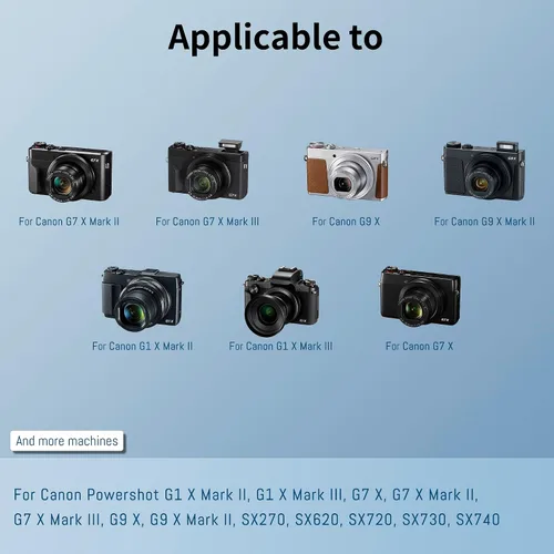 Miniatura 3 de Paquete de 2 baterías NB-13L mejoradas (2050 mAh) y cargador LED dual para Canon PowerShot G1 X Mark III, G5 X, G5X Mark II, G7 X, G7 X Mark II, G9