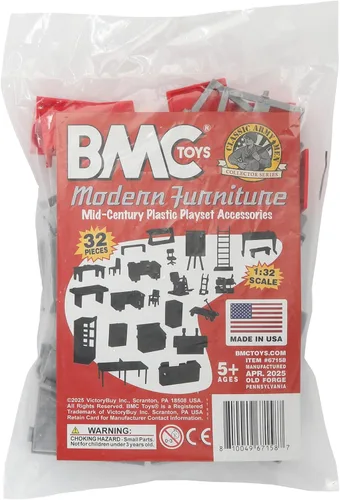Miniatura 6 de BMC Classic Marx Mid-Century - Muebles modernos de plástico de 32 piezas