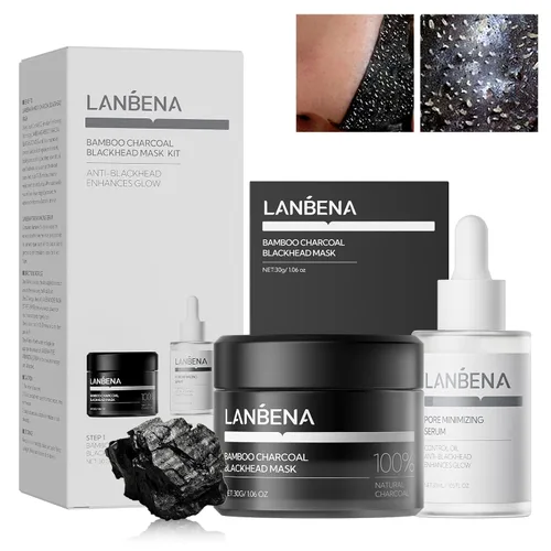 Miniatura 15 de LANBENA Removedor de puntos negros - Mascarilla para nariz y cara, kit de eliminación de puntos negros, 1.05 onzas