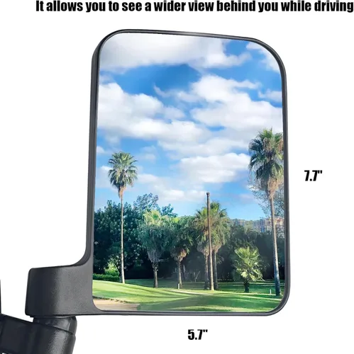 Miniatura 4 de Mamiko Espejos Laterales Magnéticos Universales para Carrito de Golf sin Perforación Compatibles con EZGO Yamaha Club Car, Imán para Barandilla