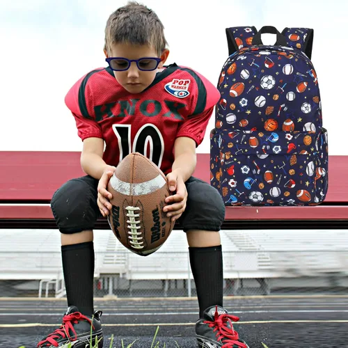 Miniatura 62 de CAMTOP - Conjunto de mochila y lonchera con estampados divertidos para niños de preescolar y primaria), Y0058-2