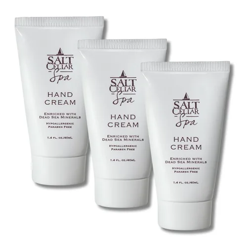 Miniatura 8 de Salt Cellar Spa - Crema mineral para manos del Mar Muerto, loción hidratante para piel seca y agrietada enriquecida con glicerina, aceite de oliva
