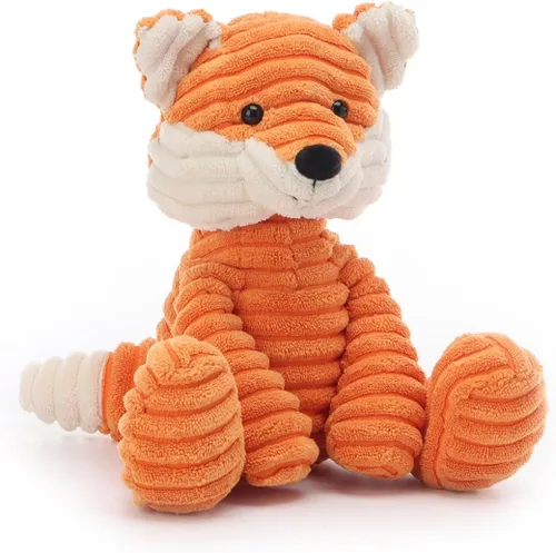 Miniatura 7 de Apricot Lamb Juguetes de peluche de zorro de pana suave, perfecto para niños (zorro de pana, 7.9 pulgadas)