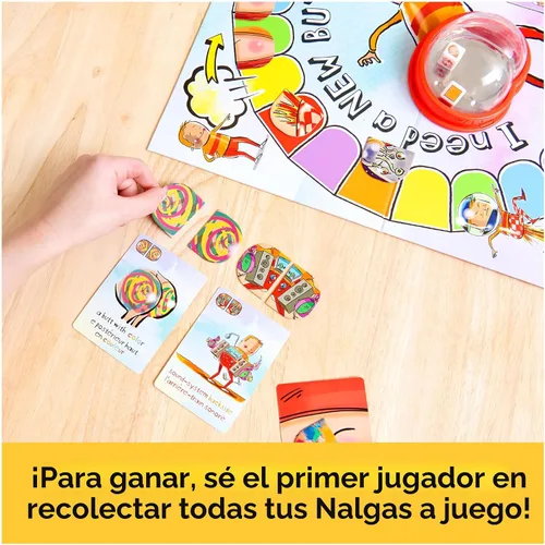 Miniatura 5 de Spin Master Games, I Need a New Butt, juego de mesa para niños basado en el libro con fichas Popper y de mejillas, divertido para la noche