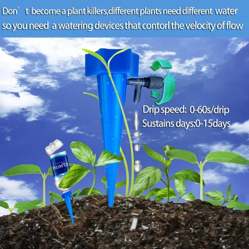 Miniatura 2 de ARTEM Picos de riego de plantas automáticas, dispositivos de riego automático para plantas de vacaciones, sistema de agua con válvula de control