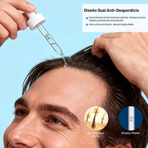 Miniatura 5 de 5% de minoxidil con biotina para hombres y mujeres – Suero para el crecimiento del cabello y la barba, unisex, suave, paquete de 2 (total 4.06 fl oz)