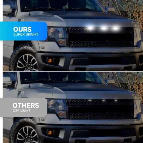 Miniatura 4 de Kits de luces LED F150 para parrilla delantera 2010-2014 Ford F150 SVT Raptor Pick Up 2017-2019 Ford Raptor parrilla delantera Kits de luces