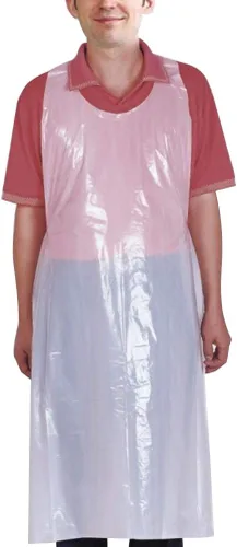 100 delantales desechables, 24 x 42 pulgadas, delantal de plástico impermeable, baberos para adultos, pintura, fiestas, cocina, tareas domésticas,