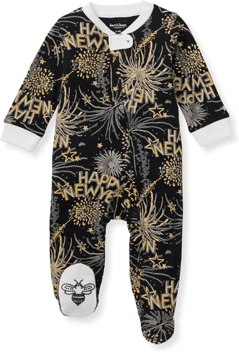Miniatura 160 de Burt's Bees Baby - Pijama de una pieza para bebé, mameluco para dormir y jugar, algodón 100% orgánico, cremallera frontal