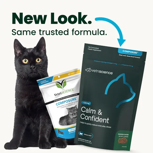 Miniatura 2 de VetriScience Composure, fórmula calmante para gatos, 30 masticables del tamaño de un bocado