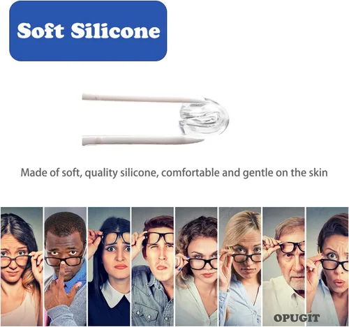 Miniatura 3 de Almohadillas para la nariz para lentes, adhesivos antideslizantes para la nariz con bolsa de aire, 0.118 pulgadas de grosor para lentes, lentes