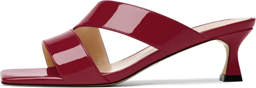 Miniatura 2 de SKYSTERRY Sandalias de tacón bajo con punta abierta para mujer, con tacón bajo, de 2 pulgadas