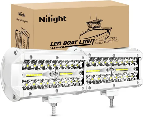 Miniatura 14 de Nilight Barra de luces LED de 6.5 pulgadas, 120W, combinada de inundación y foco, para todoterreno, conducción antiniebla, iluminación de trabajo