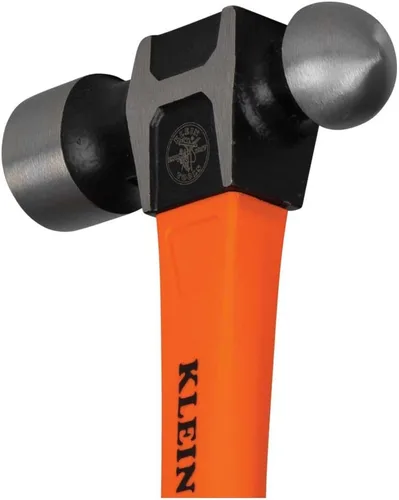 Miniatura 9 de Klein Tools H80332 - Martillo de pelota, cabeza de 32 onzas, mango antideslizante de fibra de vidrio que absorbe los golpes con agujero de sujeción