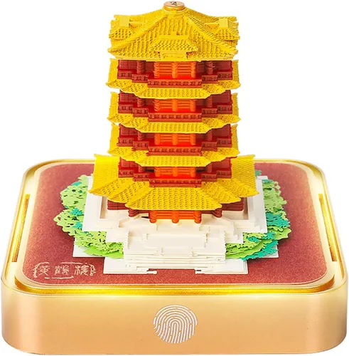 Miniatura 10 de Calendario de piezas de tiempo 2026, bloc de notas 3D, arte de papel, árbol romántico, calendario de arte 3D, bloc de notas de bricolaje, decoración
