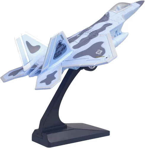 Miniatura 12 de Ailejia Diecast F 16 Fighting Falcon modelo de avión avión Ejército de la Fuerza Aérea Juguetes Militar Avión Tire hacia atrás con luces y sonidos