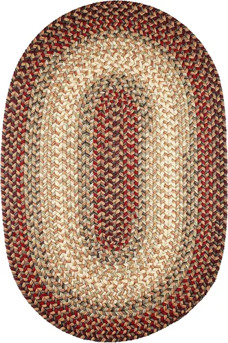 Miniatura 47 de Rhody Rug Easy Living EL33 Taupetone - Alfombra ovalada trenzada de 4 x 6 pies, decoración del hogar, tapete para piso o dormitorio, de fácil