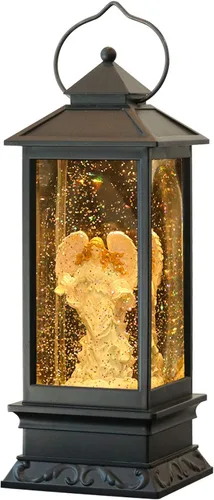 Miniatura 10 de Wondise - Linterna de globo de nieve de proyección de Halloween con temporizador, linterna de calaveras brillantes con agua giratoria operada por
