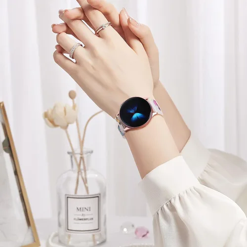 Miniatura 5 de GEAK Correa Transparente Linda Compatible con Samsung Galaxy Watch 7 6 5 4 Band/Galaxy Watch 7 6 5 4 Band, Correa de Repuesto de Silicona Suave