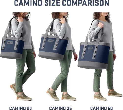 Miniatura 7 de YETI Camino 50 Carryall con divisores internos, utilidad multiusos, bolsa de mano para barco y playa, duradera, impermeable Gris (Storm Gray)