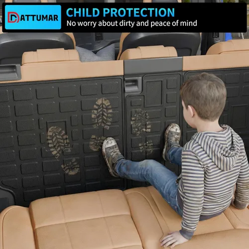 Miniatura 5 de Tapete de carga compatible con Toyota 4 Runner 2010-2024 de 7 asientos, tapete de carga para maletero, protector de asiento trasero de TPE 2023