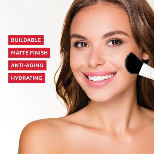 Miniatura 3 de MIRABELLA - Invencible for All Pure Press Foundation, polvo prensado de acabado HD, polvo prensado mineral construible compacto con jojoba y Feria F5