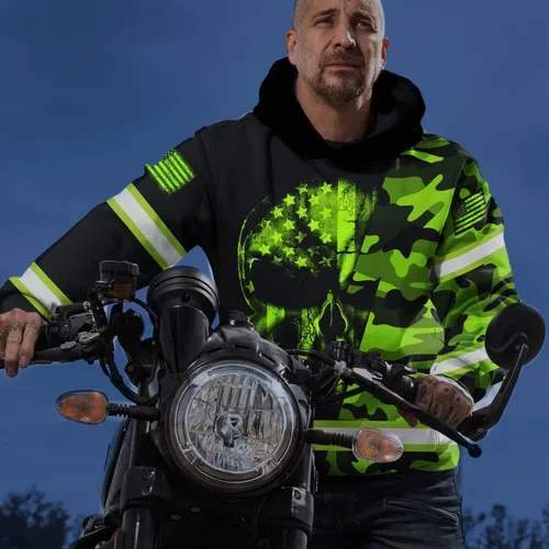 Miniatura 7 de Ropa de trabajo de seguridad con nombre personalizado de alta visibilidad para trabajadores, corredores, camioneros, patrióticos