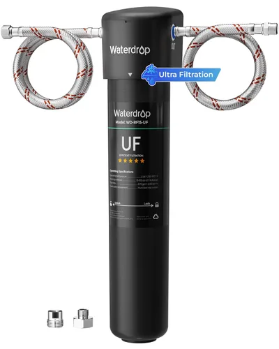 Miniatura 10 de Waterdrop 15UB-UF Sistema de filtro de agua para debajo del fregadero, 0,01 micras, sistema de filtración de agua potable para debajo del mostrador