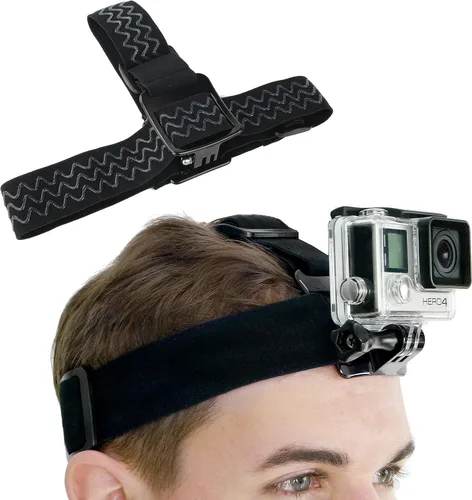 Miniatura 3 de CamKix Paquete de soporte para cabeza y mochila compatible con GoPro Hero 13, 12,11, 10, 9, 8,7, 6, 5, negro, sesión, héroe 4, negro, plata, Hero+