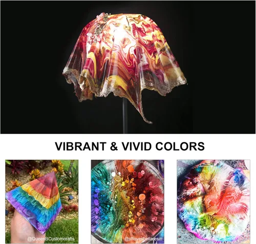 Miniatura 8 de Tinta de alcohol para resina epoxi LET'S RESIN - Juego de tinta de alcohol concentrada, 26 colores vibrantes a base de alcohol, tinta de resina
