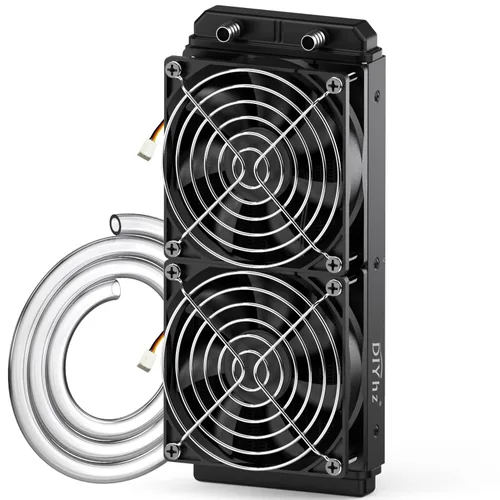 Miniatura 11 de Radiador de Refrigeración por Agua para Computadora, Intercambiador de Calor de Aluminio de 12 Tubos, Radiador de Refrigeración Líquida, Disipador