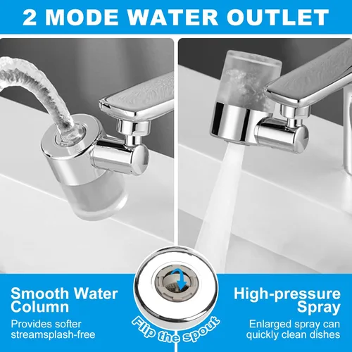 Miniatura 2 de Grifo de filtro de agua para fregadero, purificador de agua giratorio de 720°, filtro de grifo de baño que elimina cloro, fluoruro de cloro, metales