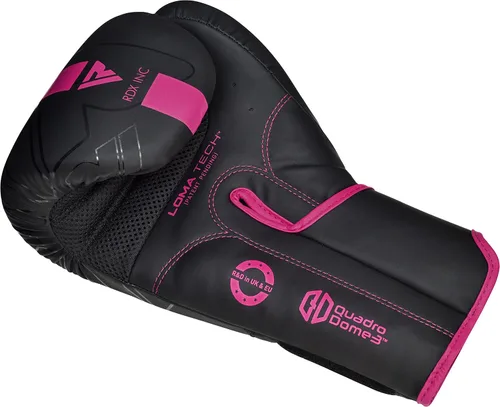 Miniatura 6 de Guantes de boxeo RDX para mujeres, para entrenamiento profesional y sparring, de cuero Maya, para Muay Thai, artes marciales mixtas, kickboxing