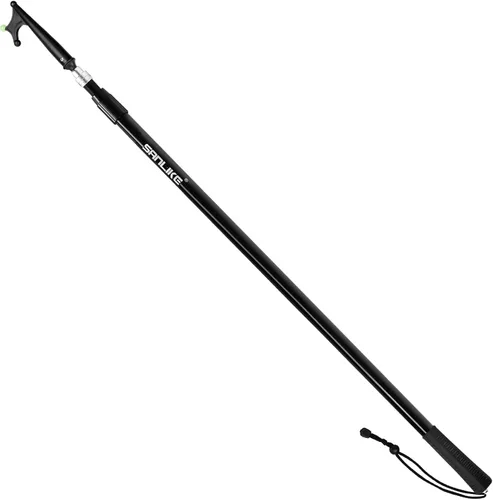 SANLIKE Telescopic Fiberglass Boat Hook with Non-Slip Plastic Hand Grips for Docking