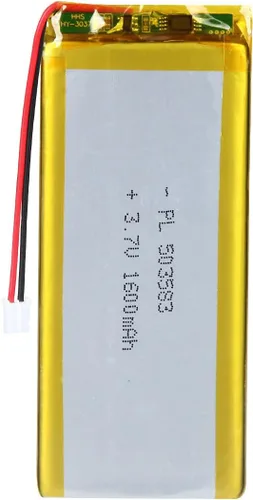 Miniatura 9 de 3.7V 2000mAh Batería 103450 Li-ion Li-ion recargable Li-ion Li-Po Batería con 2P PH 0.079 in Pitch Connector