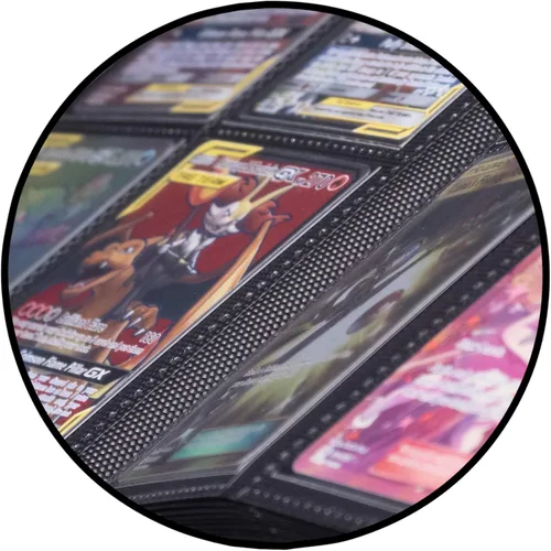 Miniatura 7 de TopDeck carpeta con ranuras para 500 tarjetas, álbum para tarjetas de colección intercambiables, 9 tarjetas por página, con carga lateral, carpeta