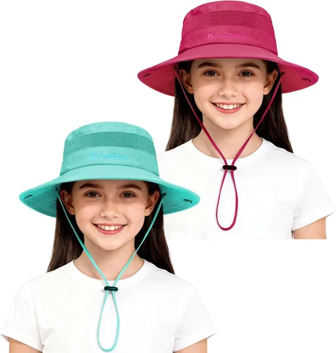 Miniatura 22 de Zando Sombrero de sol para niños al aire libre, UPF 50+, impermeable, sombrero de pescador para niños y niñas, ala ancha, resistente al viento