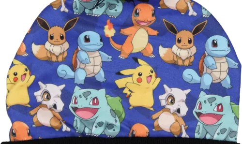Miniatura 4 de Bioworld Pokemon - Gorro sublimado Pikachu Eevee Charmander Squirtle Bulbasaur puño Pom Beanie Hat Multicolor, Multi colorido