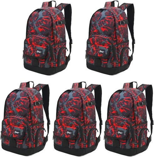 Miniatura 10 de Mochila escolar estilo Rickyh, mochila de viaje para hombres y mujeres, mochila ligera con compartimento para portátil, Tamaño único