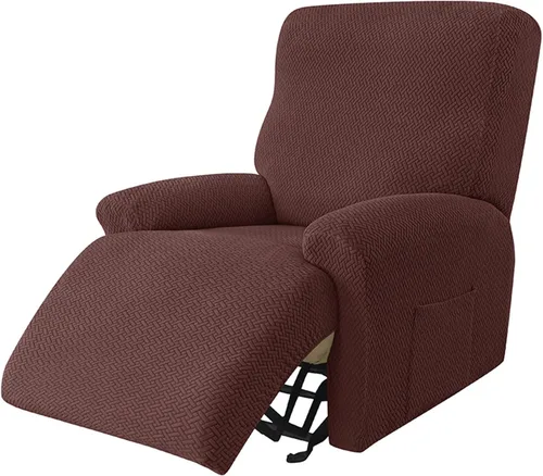 Miniatura 9 de IMYOGI Fundas de sofá de alta elasticidad para sofá reclinable, funda elástica para sofá individual, 1 pieza, protector de muebles, funda de tela