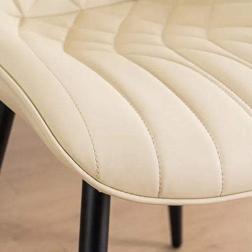 Miniatura 6 de YOUNUOKE Juego de 2 Sillas de Comedor de Mediados de Siglo Modernas Silla de Cocina Cómodas Sillas Tapizadas de Cuero Sintético Sillas de Cena