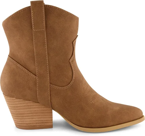 Miniatura 4 de CUSHIONAIRE Botas Rocky Western para mujer con detalles de puntada y acolchado de espuma viscoelástica, anchos disponibles