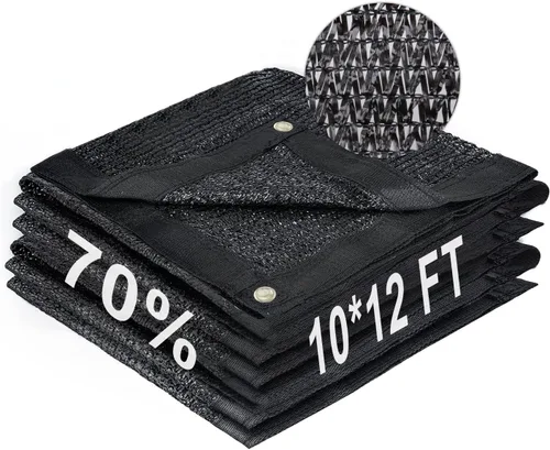 Miniatura 89 de LOVE STORY 6.5 x 6.5 pies, 40% de tela negra para sombra con ojales, malla de malla para jardín, cubierta de plantas, invernadero y patio