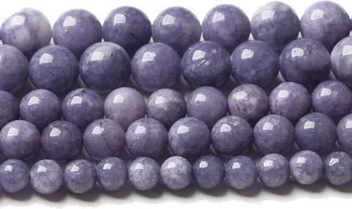 Miniatura 59 de Cuentas de jade verde chino natural, piedras preciosas, cuentas redondas sueltas para hacer joyas, pulsera DIY, collar, 8mm, 45 piezas, 15 pulgadas