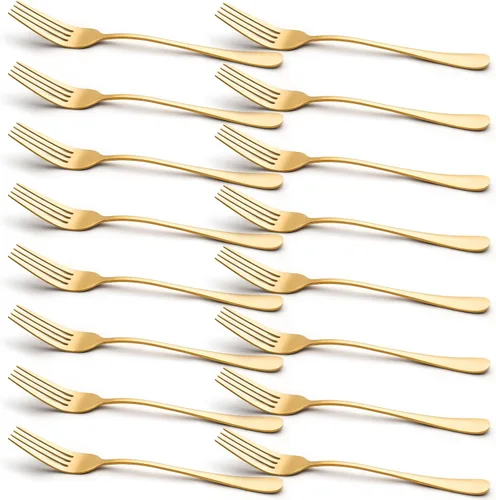 Miniatura 8 de Briout Cubiertos, Juego de 16 Tenedores de Cena, 8 Pulgadas Tenedores de Acero Inoxidable de Grado Alimenticio Premium para Hogar Cocina Fiesta