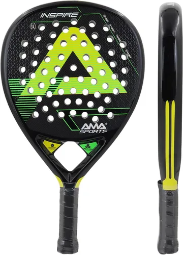 Miniatura 10 de AMA SPORT Raqueta de pádel Superficie de Fibra de Carbono con núcleo de espuma EVA Memory Flex Core Pádel Raqueta de Tenis Raqueta de Pádel Ligeras