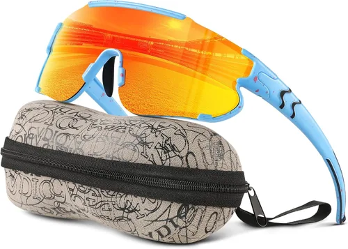 Miniatura 24 de Gafas de sol polarizadas de béisbol para niños: gafas de sol deportivas para niños y niñas de 3 a 12 años, lentes de sol para ciclismo y correr