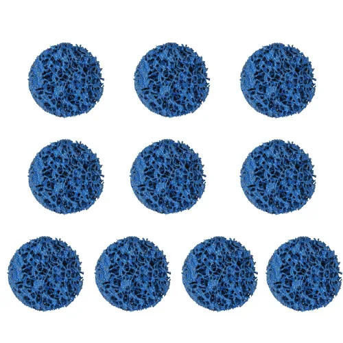 Miniatura 2 de 10 unidades de 2 pulgadas de rueda de disco azul limpia y tira apta para amoladoras angulares, pintura oxidada pulida limpia soldaduras