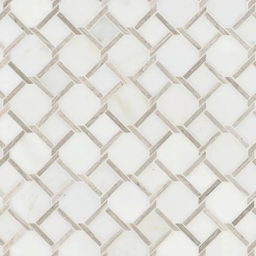 Miniatura 33 de MSI Verona Patrón Dorado 12 pulg. x 12 pulg. Azulejo de Mosaico de Mármol Montado en Malla para Pared de Baño, Piso, Salpicadero de Cocina y Verona