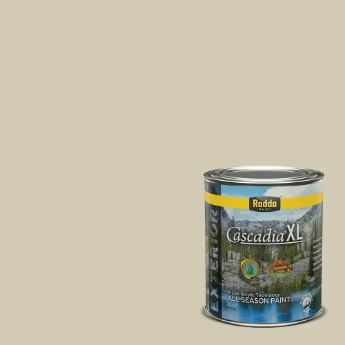 Miniatura 90 de Rodda Paint CASCADIA XL Pintura e imprimación satinada exterior en uno, cuarto de galón, Acapulco Dive